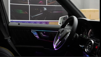Ambient Light per Mercedes GLK x204 (2008-2015), 256 Colori, APP