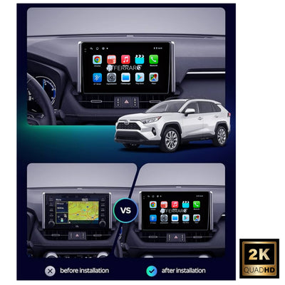 Autoradio per Toyota RAV4 10.1" | 2019-2025 | Android | Bluetooth | CarPlay | Android Auto | 12/256GB Ram