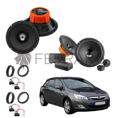 Hertz Kit 6 Casse | DSK 165.3 | DCX 165.3 |  Ant/Post | Opel Astra J (2009-2015)