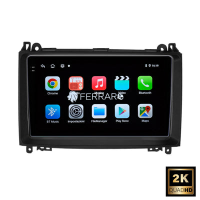 Autoradio per Mercedes Classe A/B 9" 2K | 2004-2012 | Android | Bluetooth | CarPlay | Android Auto | 12/256GB Ram