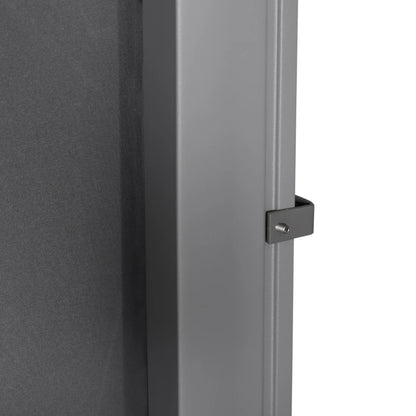 Outsunny Frangivista da Giardino Estensibile fino 3 m e Alto 1.6 m, Poliestere Anti UV e Alluminio, Grigio