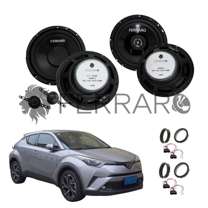 FerraroStore Kit 6 Altoparlanti | ASK-165.2 | ASC-652PC | Ant/Post | Toyota C-HR (Dal 2016>)