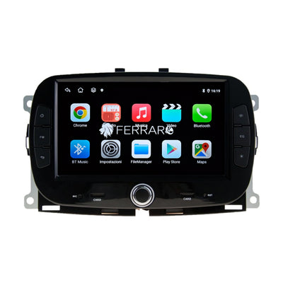 Autoradio per Fiat 500s 7" | 2016-2019 | Android | Bluetooth | CarPlay | Android Auto | 4GB/6GB/8GB Ram