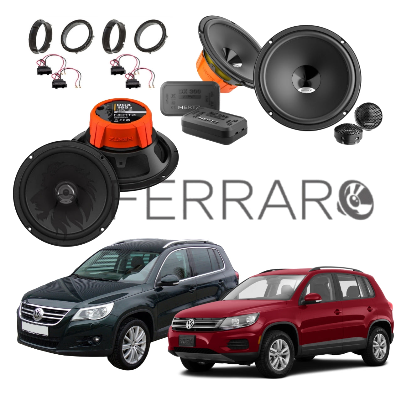 Hertz Kit 6 Casse | DSK 165.3 | DCX 165.3 | Ant/Post | VW Tiguan