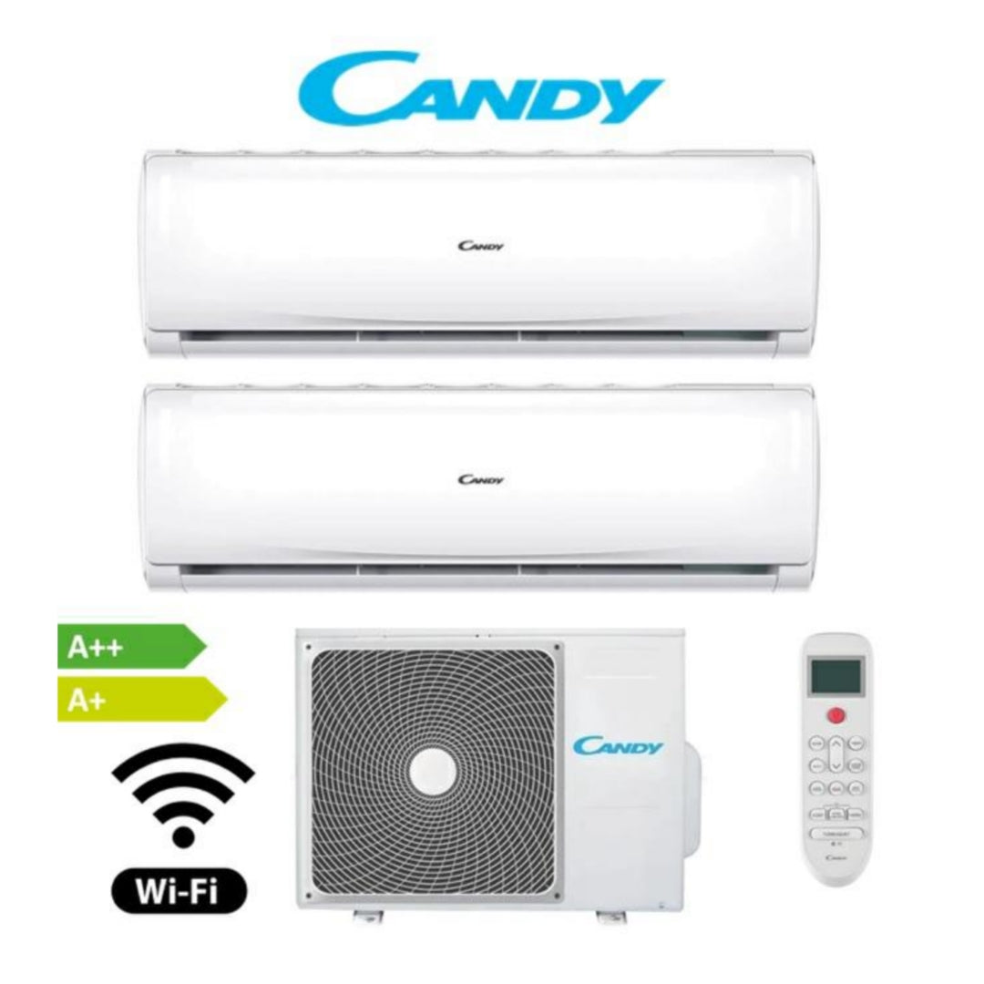 Candy Condizionatore | Dual Split | 9000 + 12000 | A++/A+ Pura Wifi, CY-2T14OUT