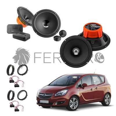 Hertz Kit 6 Casse | DSK 165.3 | DCX 165.3 | Ant/Post | Opel Meriva B (2010-2017)