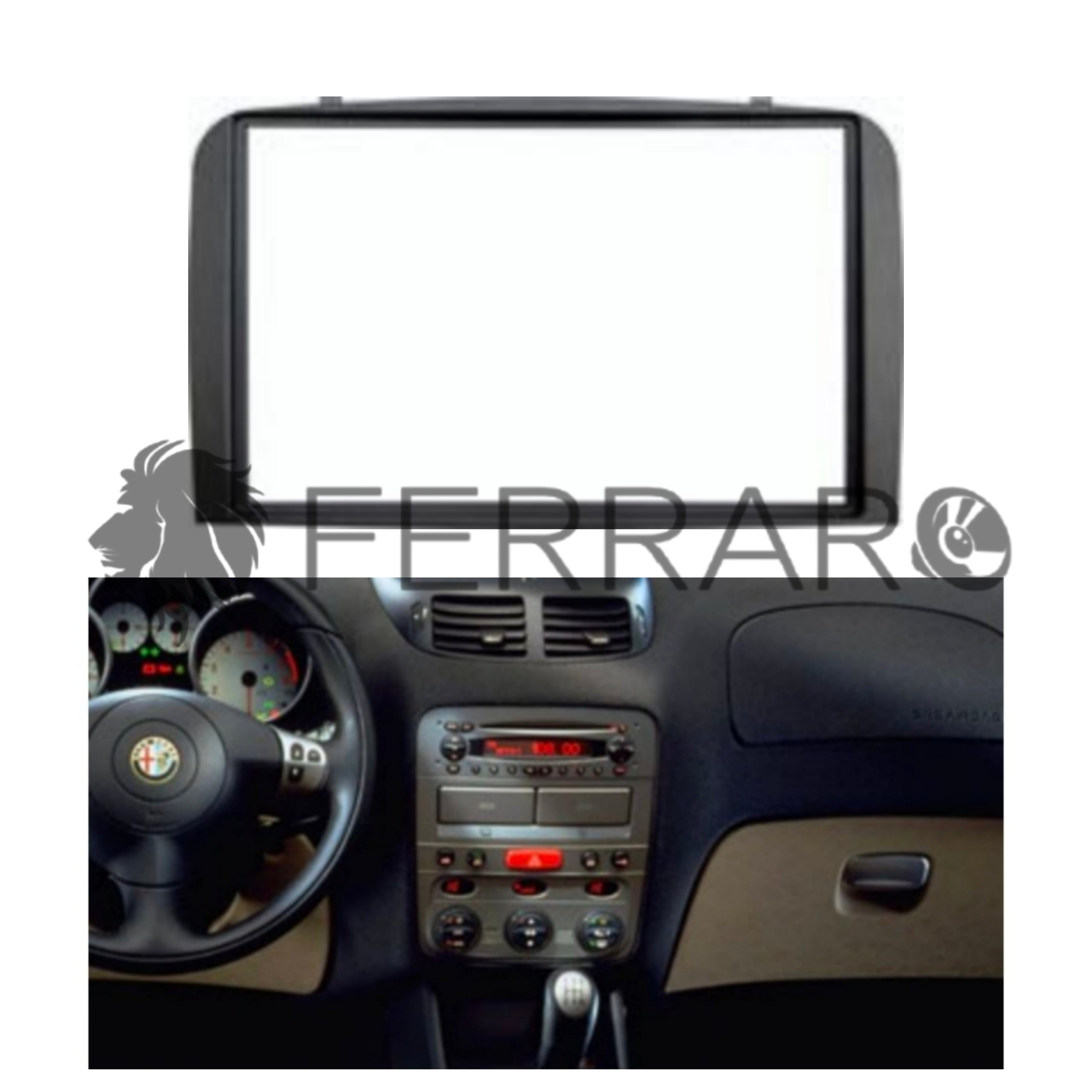 Mascherina 2ISO per Alfaromeo 147