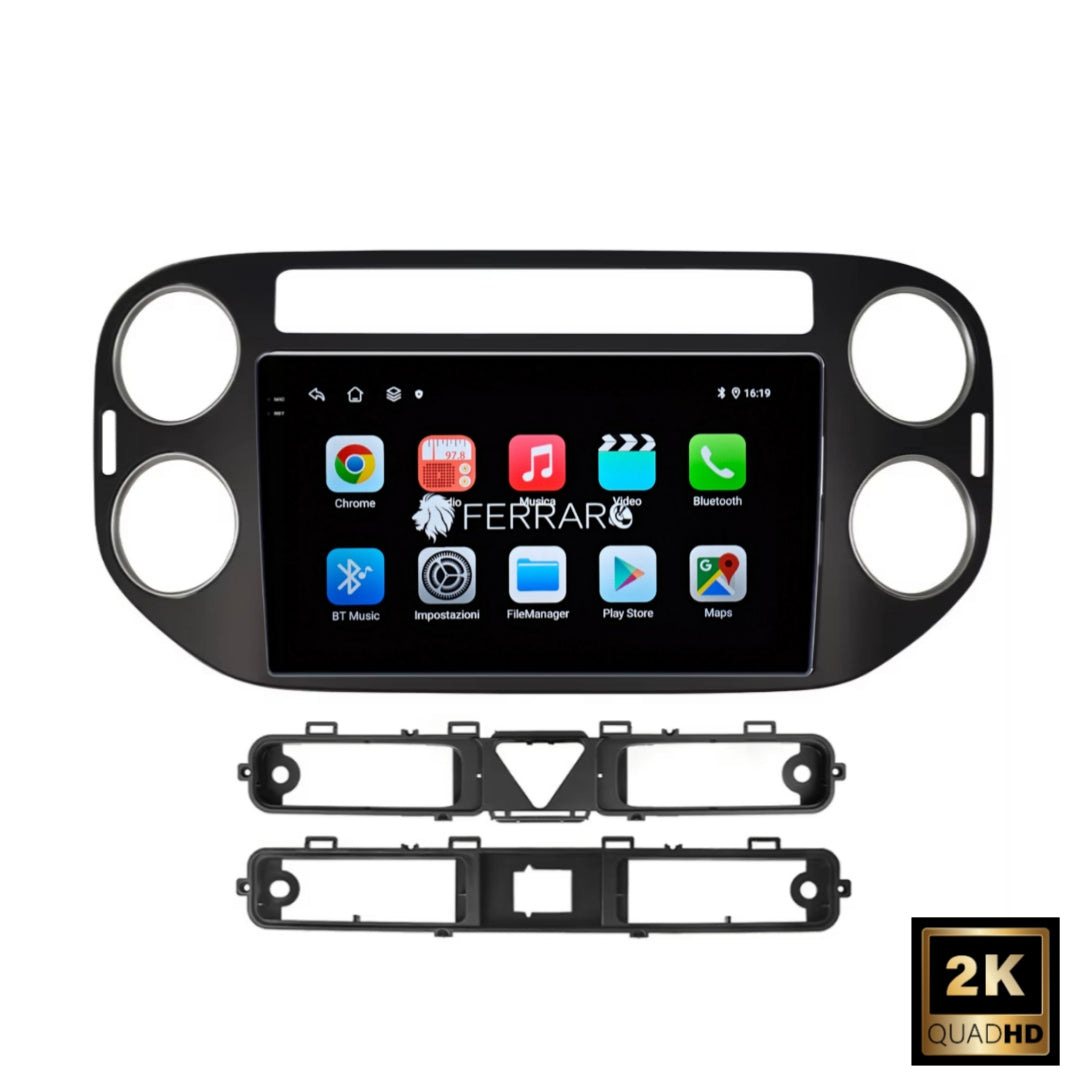 Autoradio per Volkswagen Tiguan, Plus 9" 2K (2007-2016) Android, Bluetooth, CarPlay, Android Auto, 12/256GB Ram