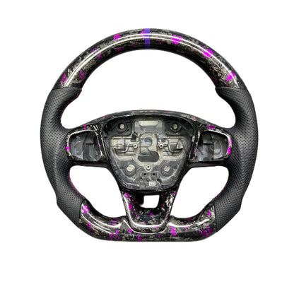 Volante Sportivo per Ford Fiesta ST Line,  Carbonio, Customizzato in Pelle (su Ordinazione)