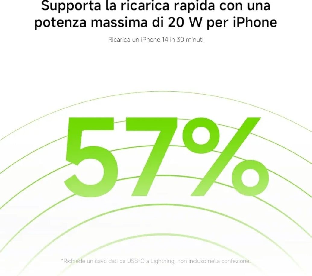 Xiaomi PowerBank 22.5W, 10000 mAh, Lite-Ricarica Rapida, Bianco