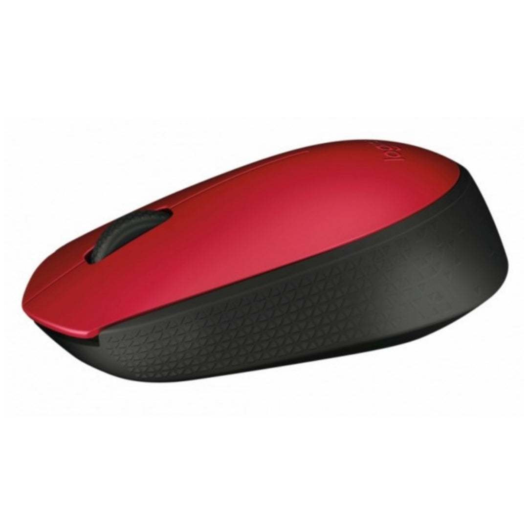 Logitech Mouse Ottico, Wireless, M171, Rosso, 910-004641