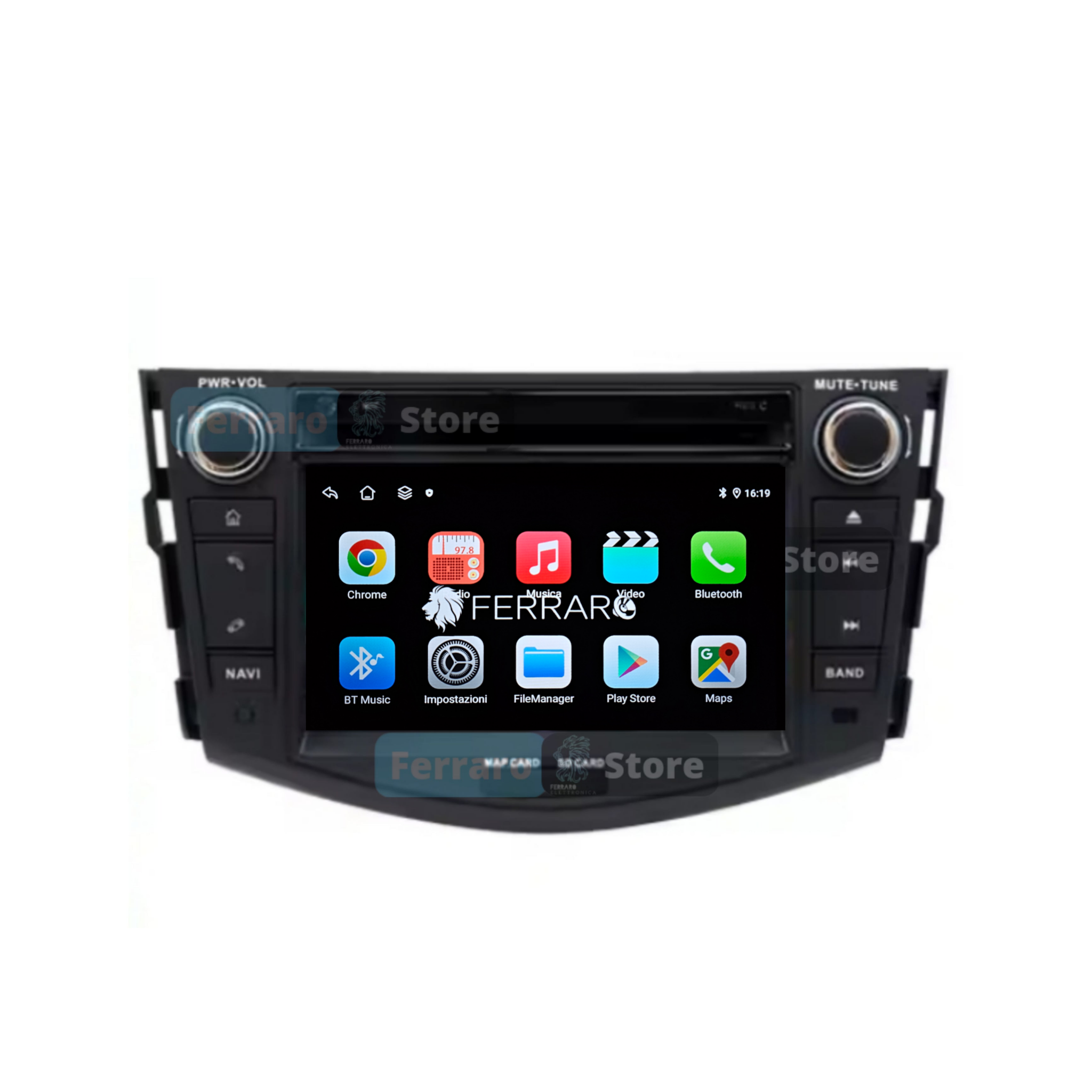 Autoradio per Toyota RAV4 | XA30 | 7" | 2005-2016 | Android | Bluetooth | CarPlay | Android Auto | 4GB/8GB Ram