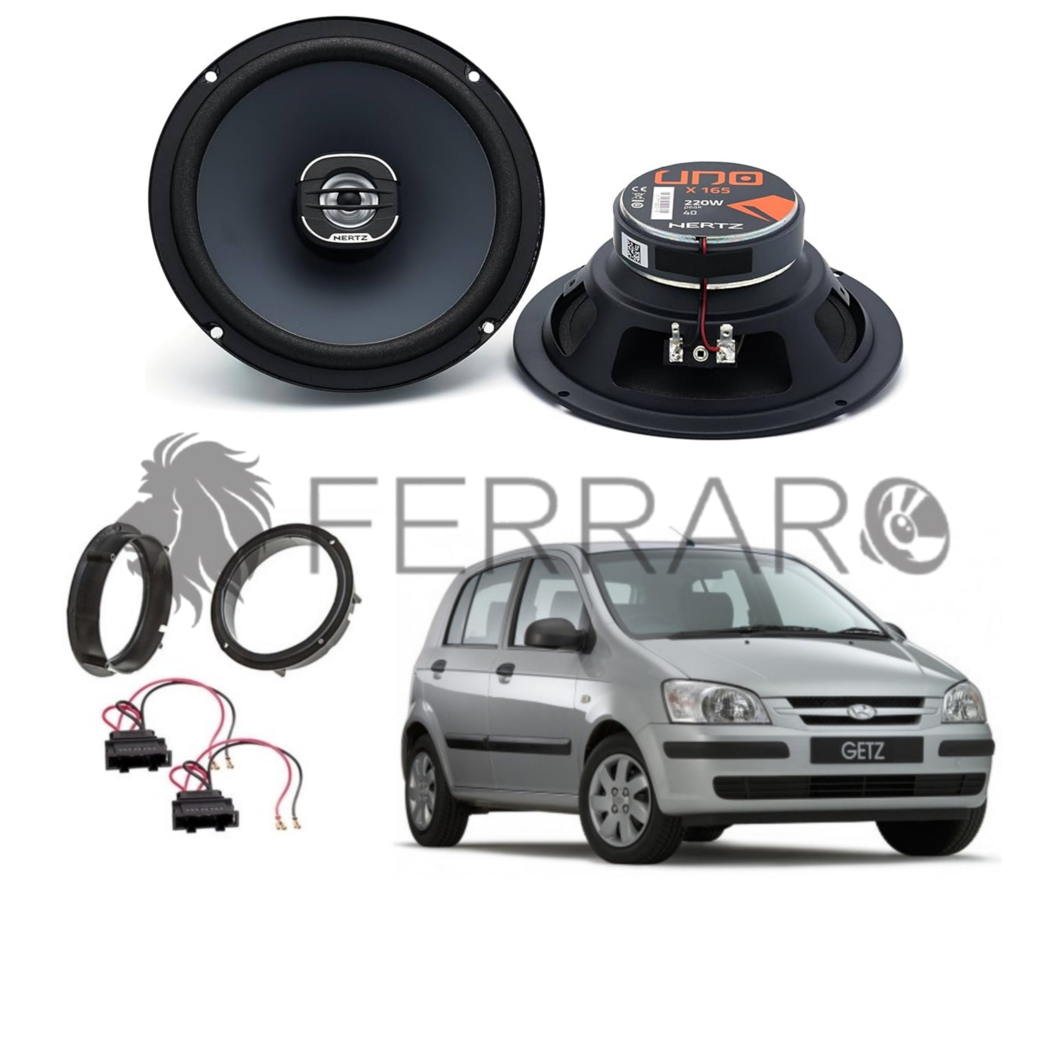 Hertz Kit 2 Casse | X 165 | Anteriore | Hyundai Getz