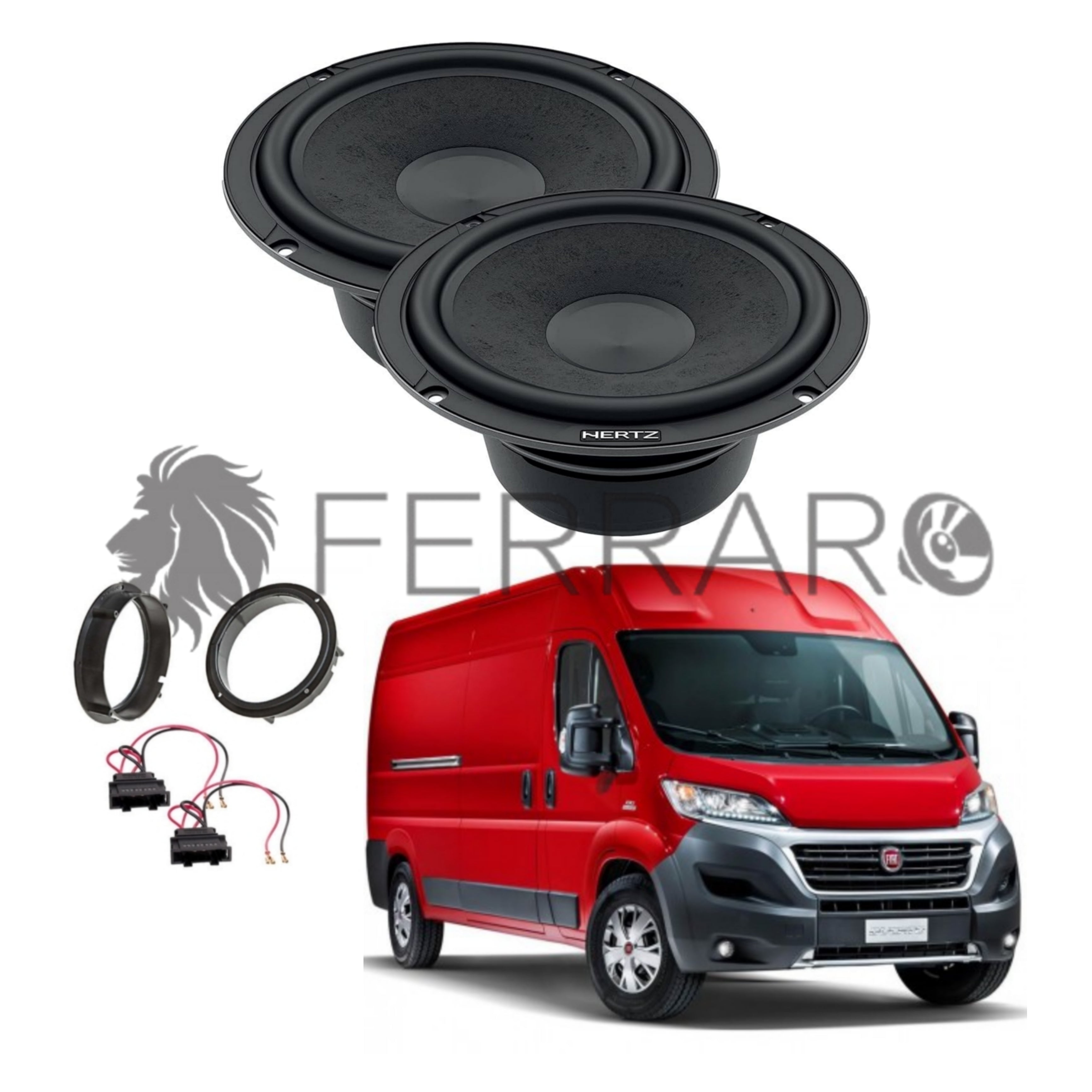 Hertz Kit 2 Casse | C 165L | Anteriori | Fiat Ducato dal 2006>