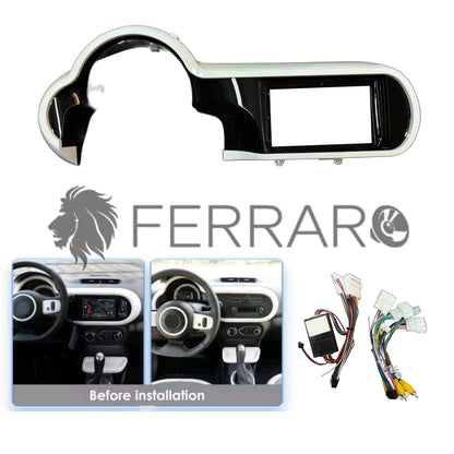Kit Montaggio Autoradio 9"Pollici Renault Twingo III (2014-2024) Mascherina, Cablaggio per Autoradio Android