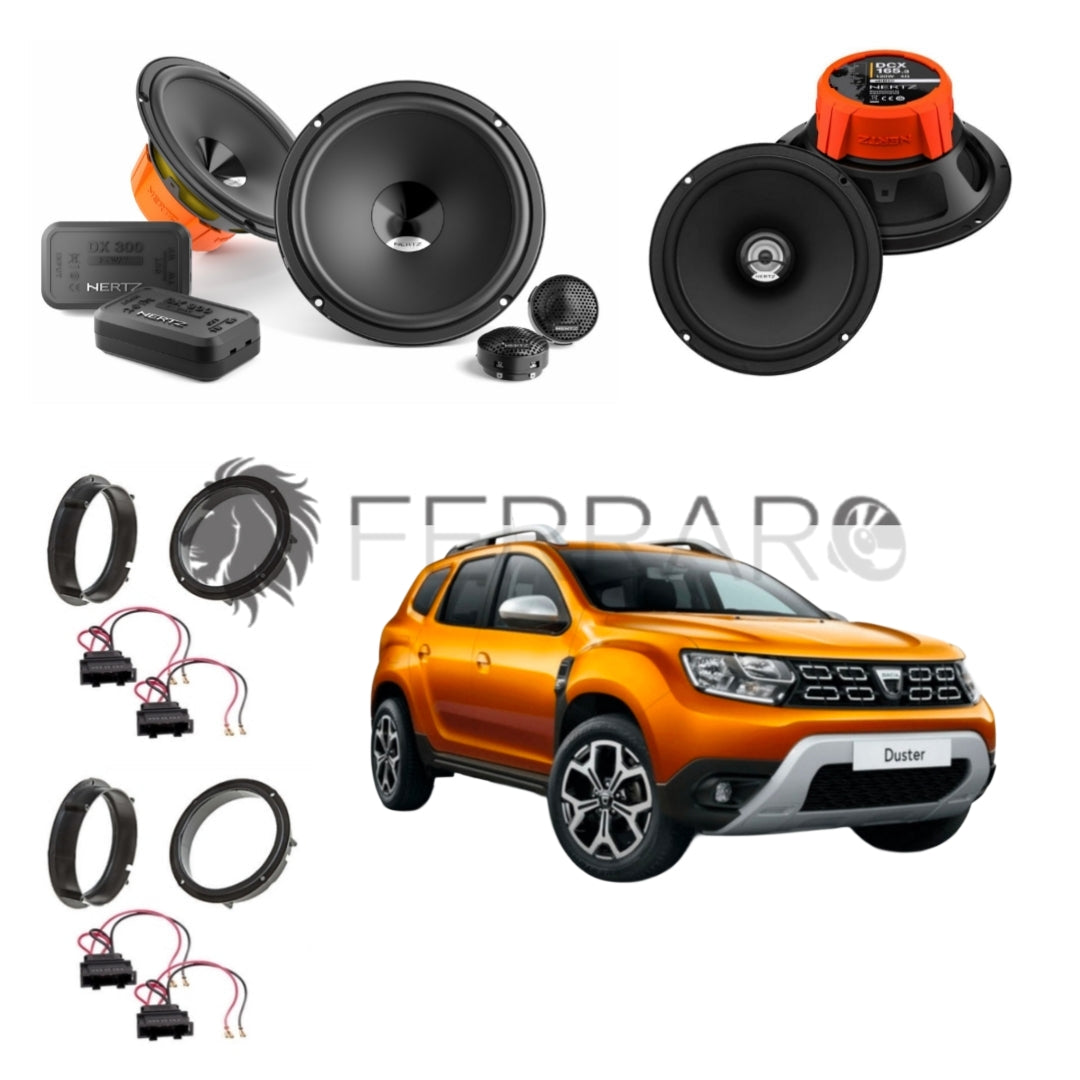 Hertz Kit 6 Casse, DSK 165.3, DCX 165.3, Ant/Post, Dacia Duster II dal 2017>