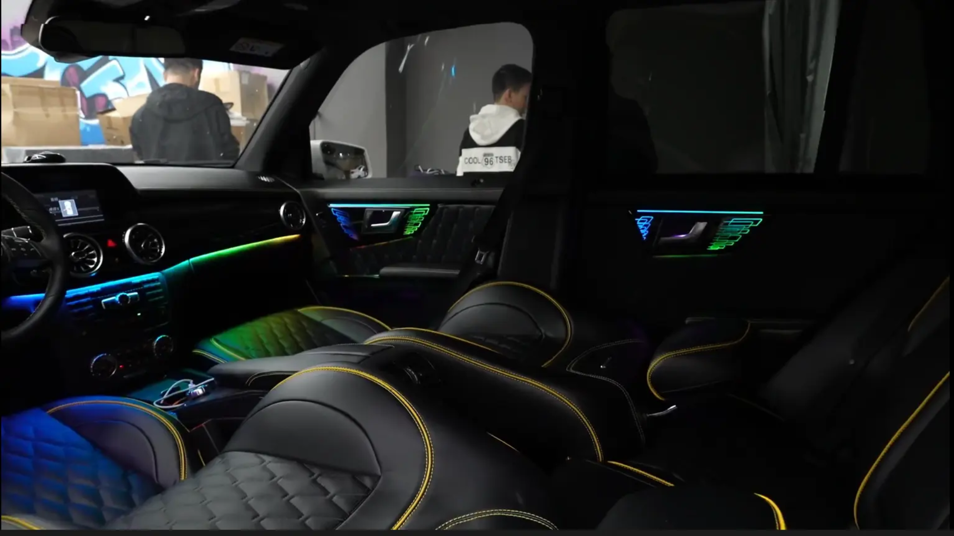 Ambient Light per Mercedes GLK x204 (2008-2015), 256 Colori, APP