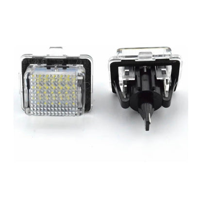 Set Luci Targa a Led per Mercedes-Benz W204, W212, C207, C216, W221 (Compatibilità in Descrizione), Plug and Play