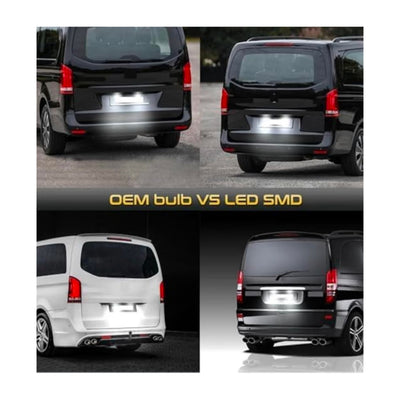 Set Luci Targa a Led per Smart Mercedes-Benz Vito, Viano, Sprinter W639, W906 (2003-2016), Plug and Play