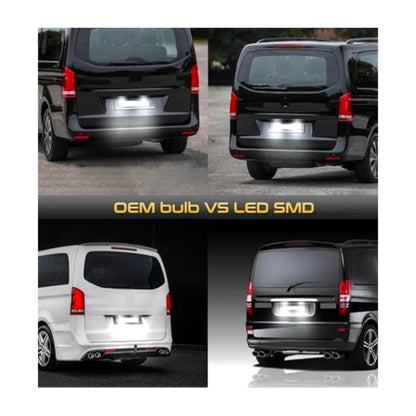 Set Luci Targa a Led per Smart Mercedes-Benz Vito, Viano, Sprinter W639, W906 (2003-2016), Plug and Play
