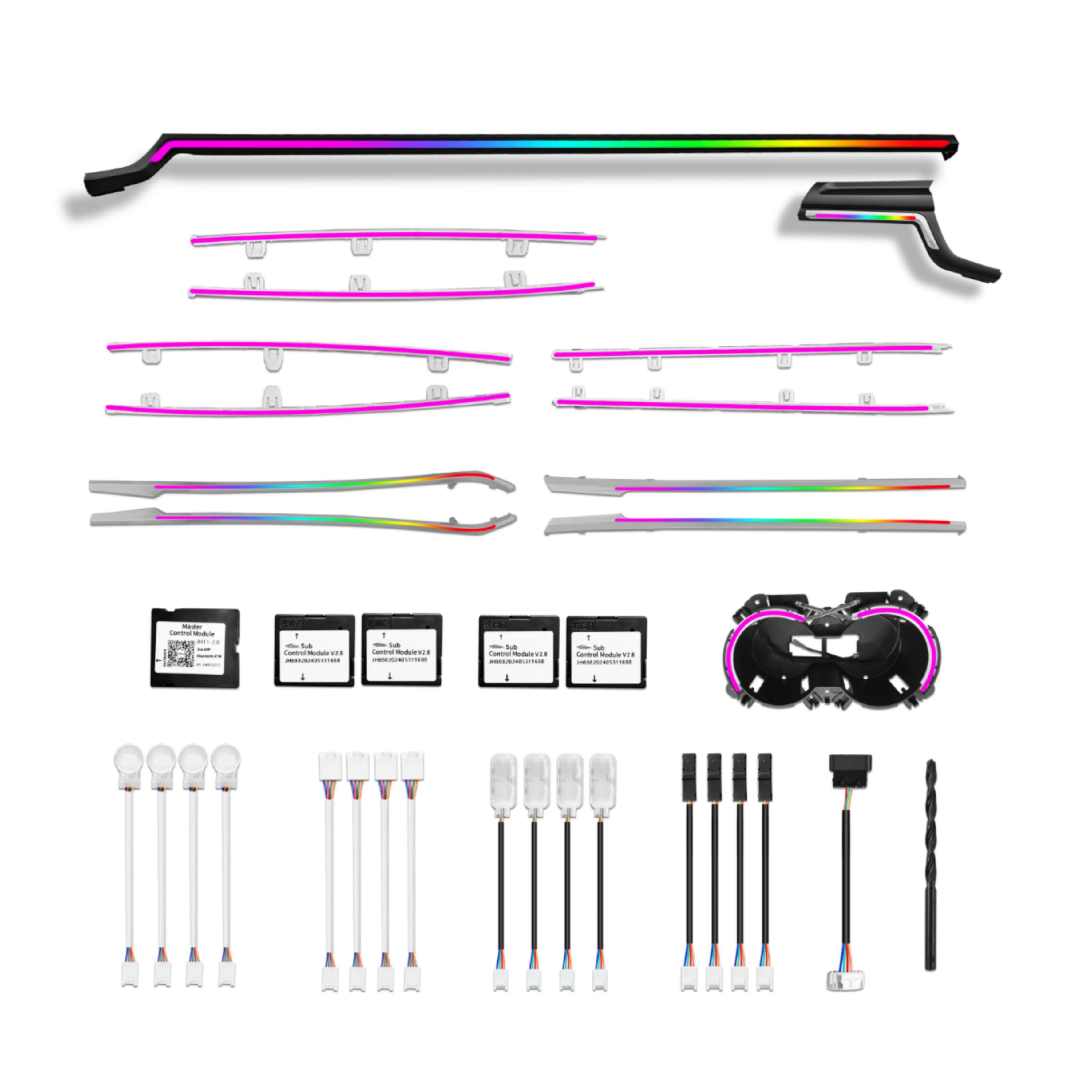 Ambient Light per Audi A4, A5 B9 (2017-2024), 256 Colori RGB