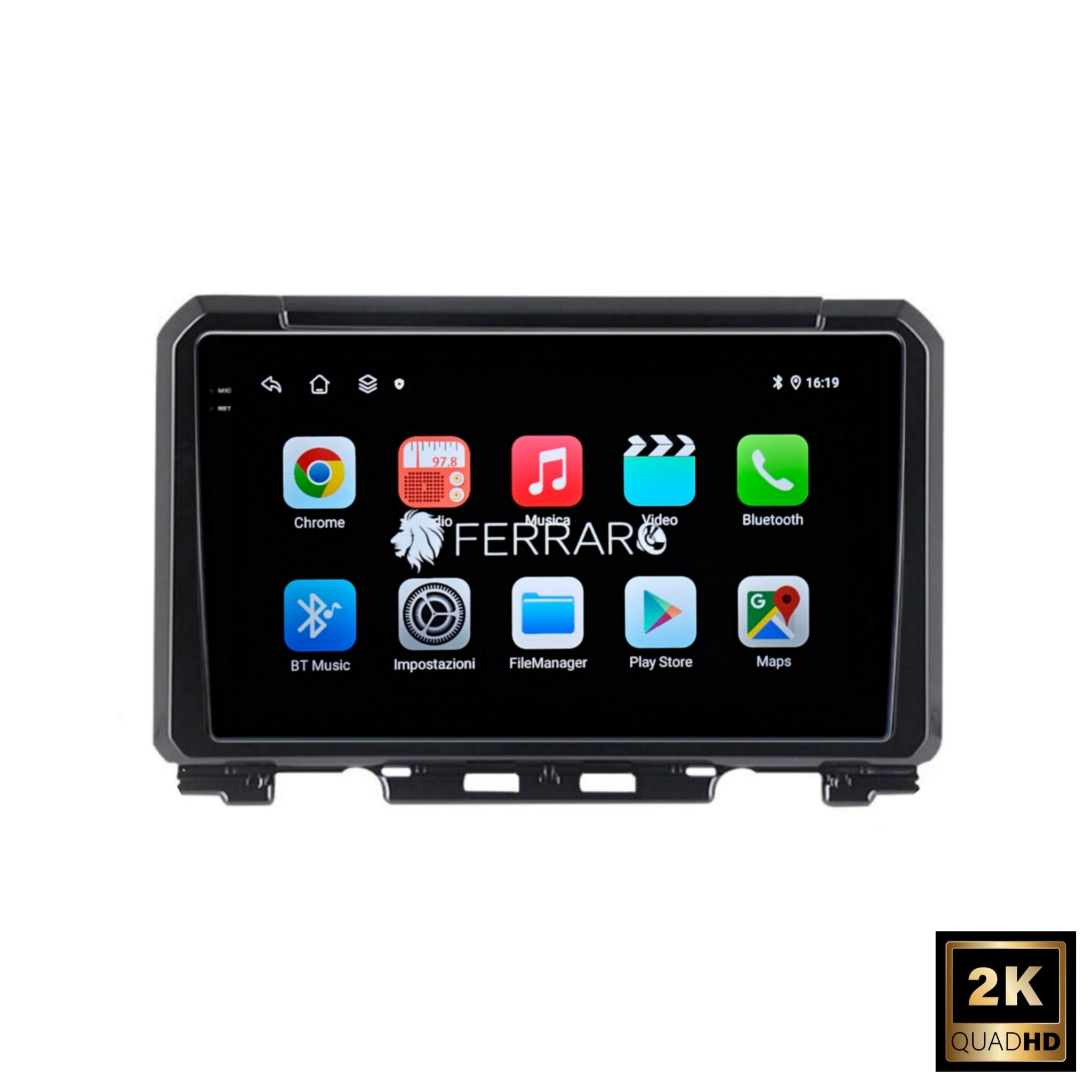 Autoradio per Suzuki Jimny JB64W 9" 2K | 2018-2021 | Android | Bluetooth | CarPlay | Android Auto | 12/256GB Ram