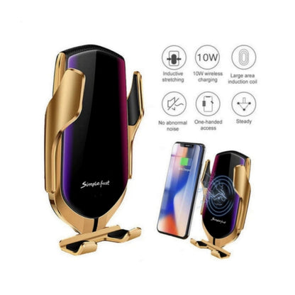 Supporto Smartphone Automatico, Auto Ricarica Wireless, Apertura Automatica