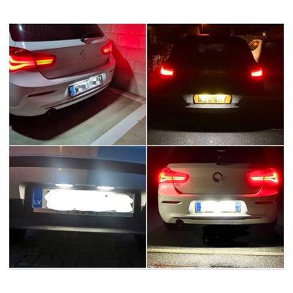 Set Luci Targa a Led per BMW Serie 1, Mini, Fiat (Compatibilità in Descrizione), Plug and Play