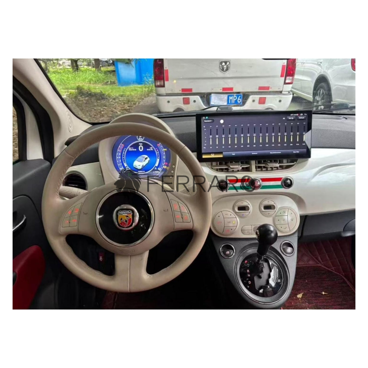 Autoradio per Fiat 500s 12.3" | 2007-2015 | Android | Bluetooth | CarPlay | Android Auto | 4/64GB Ram