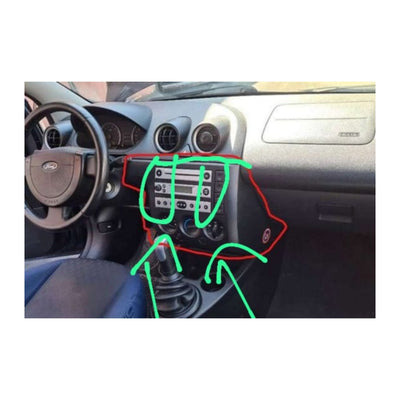 Autoradio per Ford Fiesta/Fusion 5" | 2002-2005 | Bluetooth | Radio | USB | Navigatore | CarPlay e Android Auto Cablato