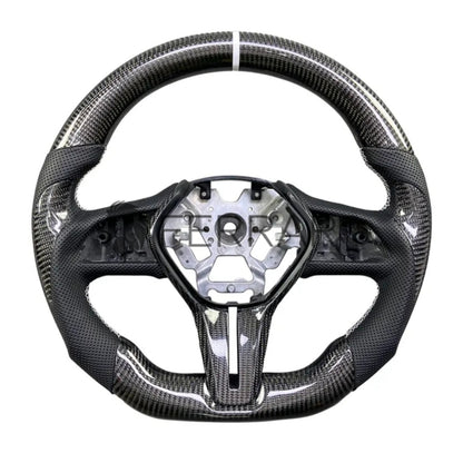 Volante Sportivo per Infiniti Q50, Q60 (2017-2022), Carbonio, Customizzato in Pelle