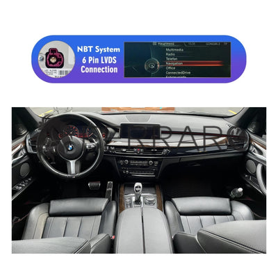 Autoradio per BMW X5, X6, F15-F16, 12.3" + 12.3" | 2015-2022 | Android | Bluetooth | CarPlay | Android Auto | 8/128GB Ram