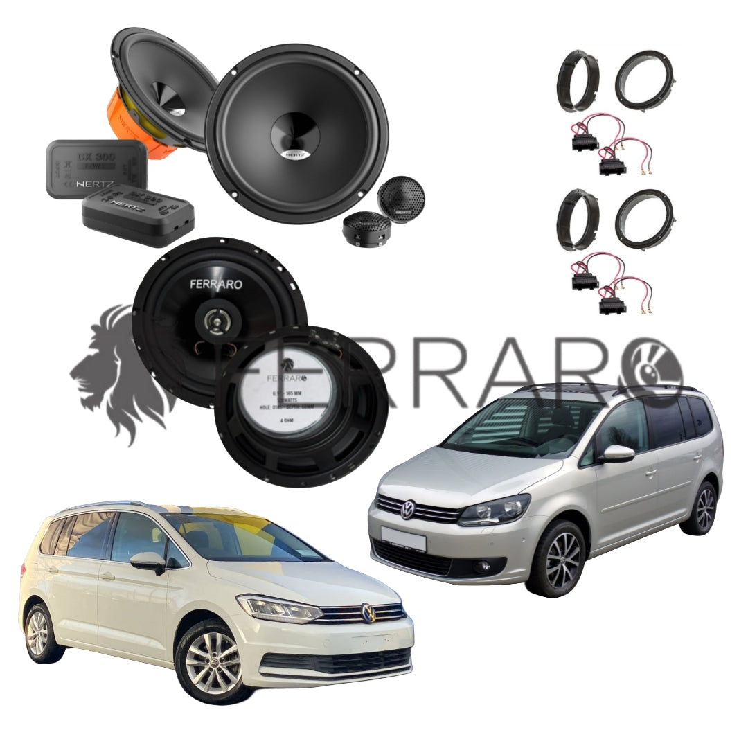 Hertz Kit 6 Casse | DSK 165.3 | ASC-552PC | Ant/Post | VW Touran 1ª e 2ª Serie (2003-2024)