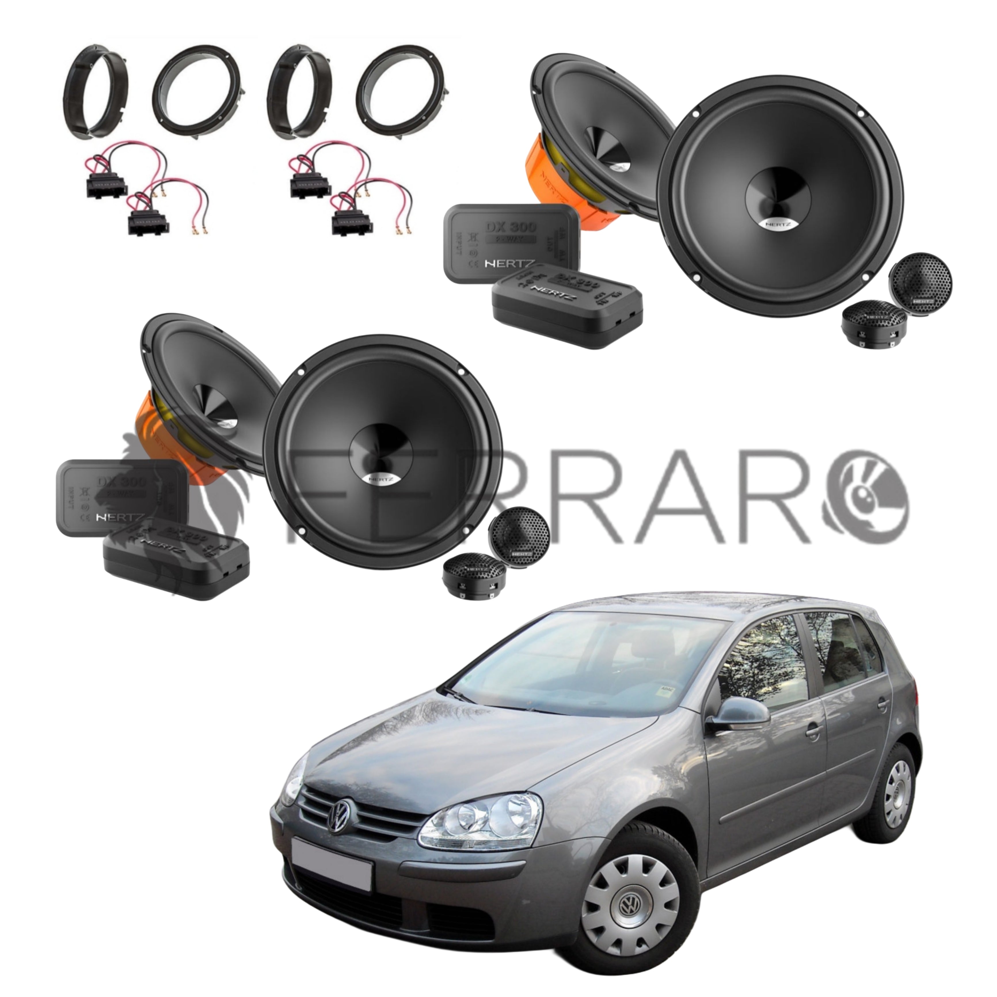 Hertz Kit 8 Casse | DSK 165.3 | Ant/Post | VW Golf 5ª Serie dal 2003>