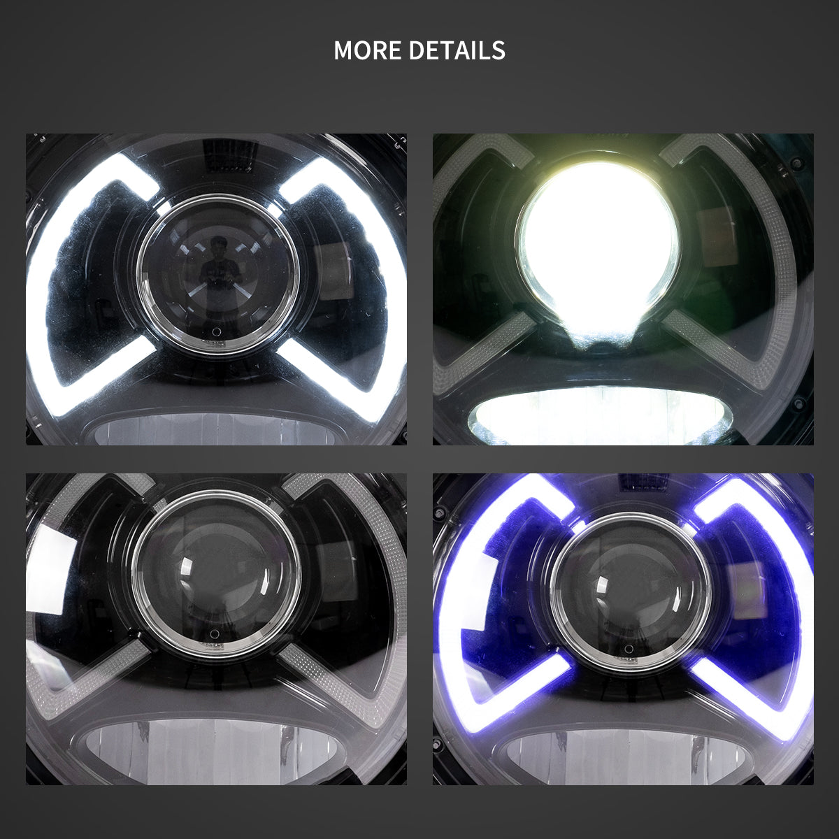 Fanali Anteriore Completo per Jeep Wrangler JL 4ª Serie (2017-2025) a LED