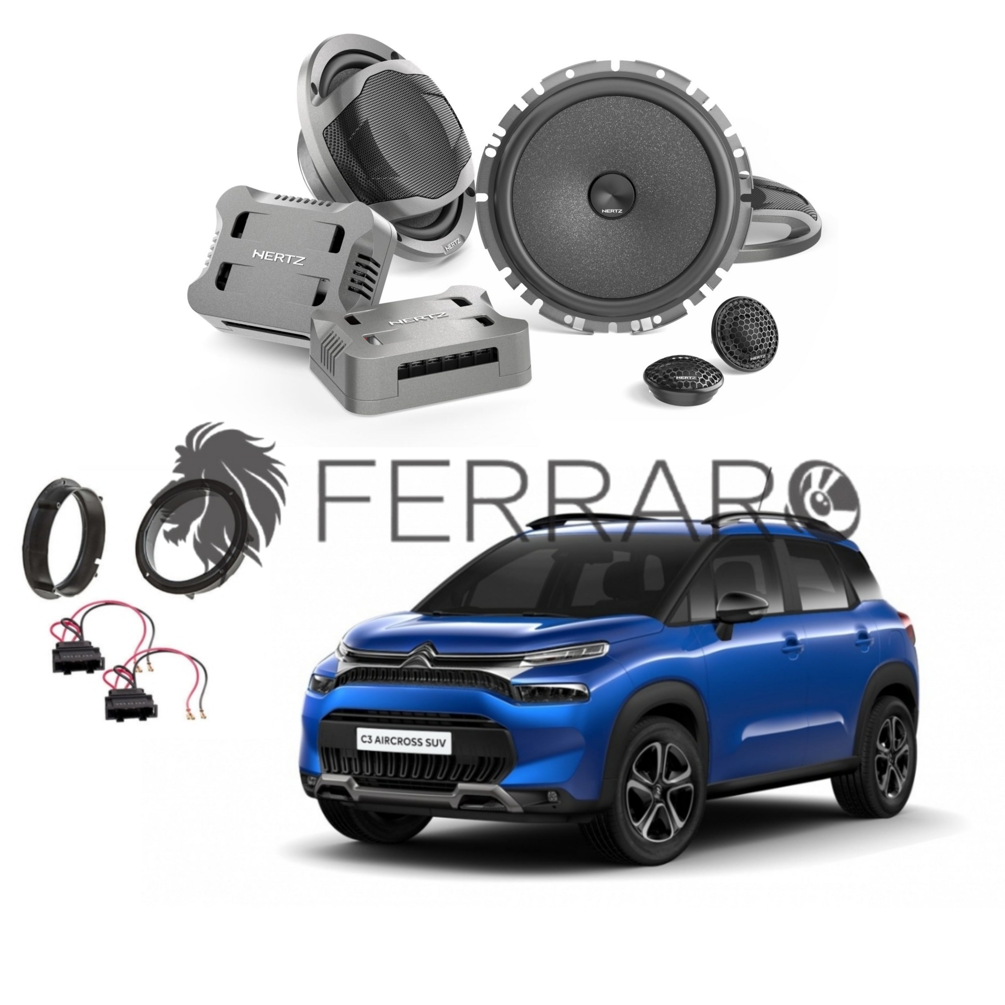 Hertz Kit 4 Casse | CK 165 F | Anteriori | Citroen C3 Aircross 2017>