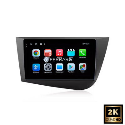 Autoradio per Seat Leon MK2 9" 2K | 2005-2012 | Android | Bluetooth | CarPlay | Android Auto | 12/256GB Ram
