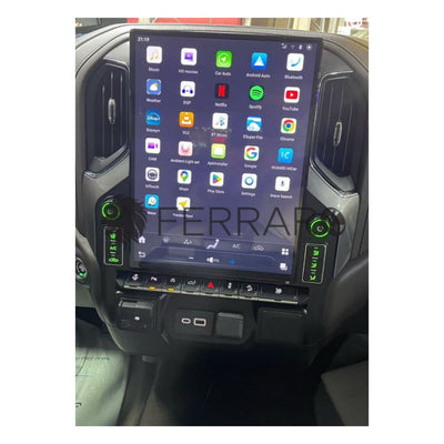Autoradio per GMC Sierra | Chrevolet Silverado 15.6" 2K | 2019-2020 | Android | Bluetooth | CarPlay | Android Auto | 8/128GB Ram