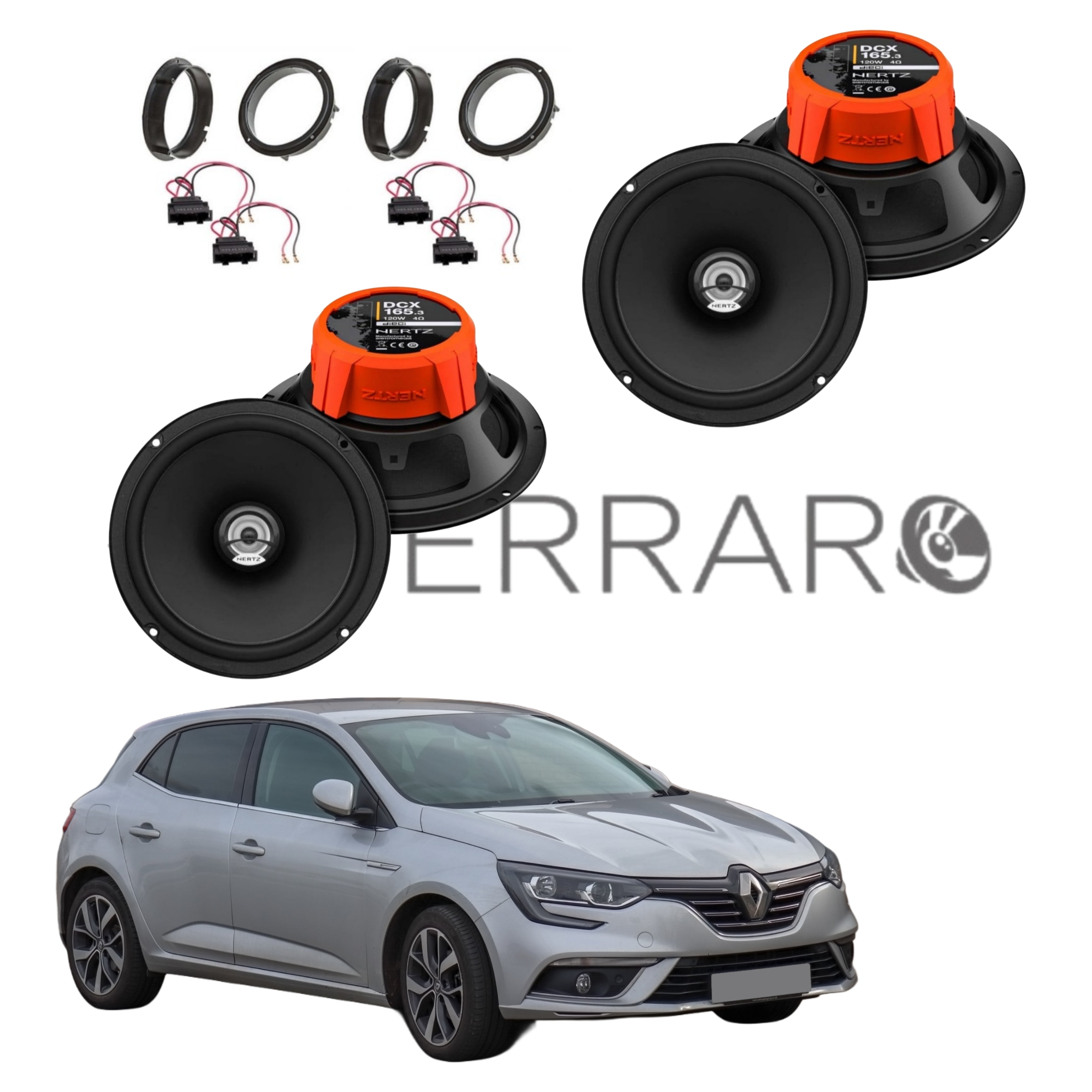Hertz Kit 4 Casse | DCX 165.3 | Ant/Post | Renault Megane IV | 4ª Serie  (2017 in Poi)