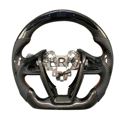 Volante Sportivo per Nissan Maxima, Carbonio, Customizzato in Pelle