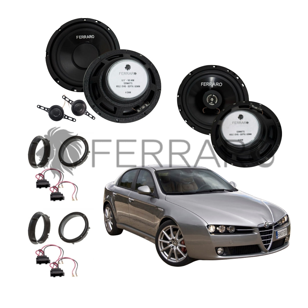 FerraroStore Kit 6 Altoparlanti | ASK-165.2 | ASC-652PC | Ant/Post | Alfaromeo 159