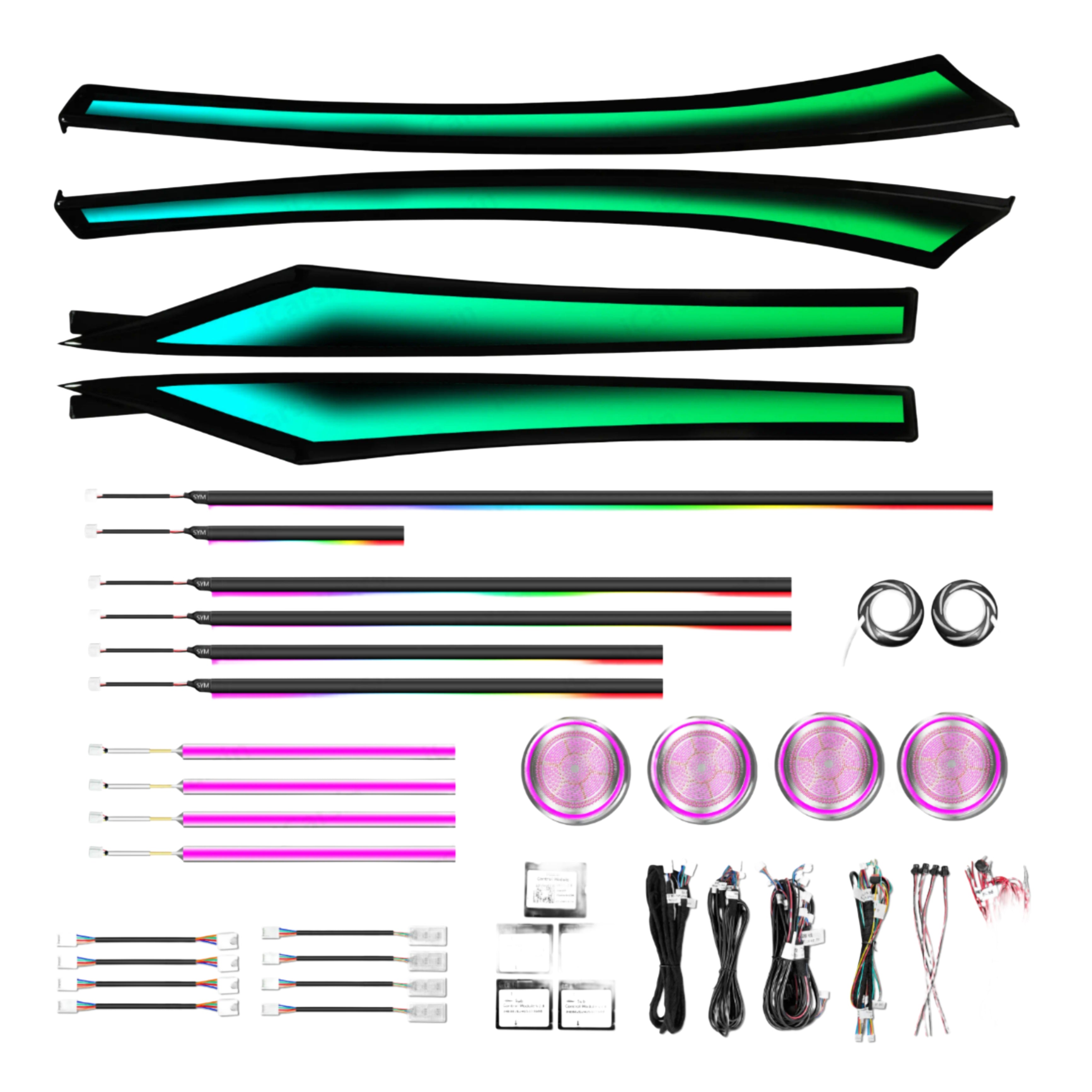 Ambient Light per BMW Serie Gran Turismo F07 (2009-2017), 256 Colori RGB