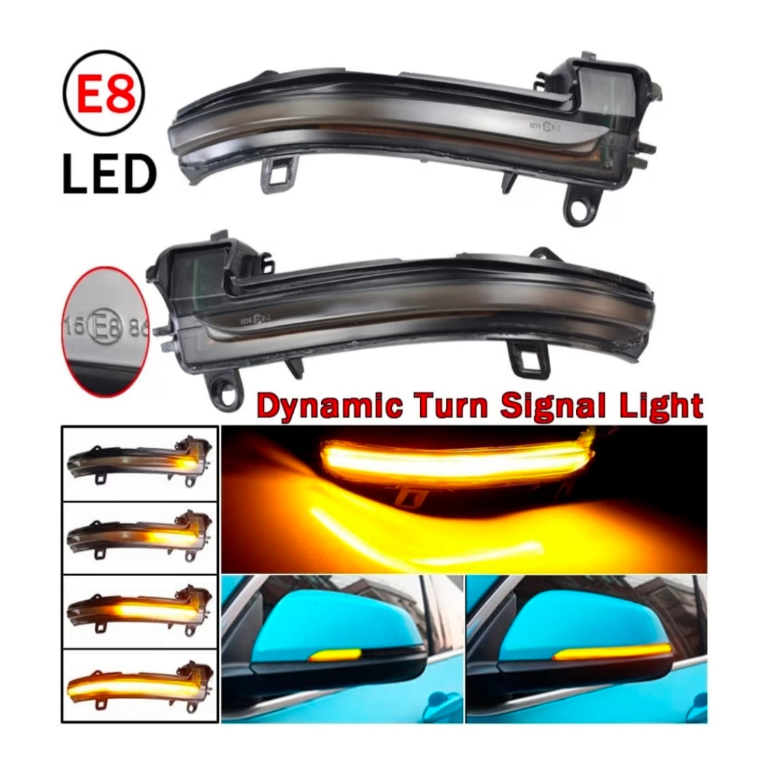 Indicatore Direzione Led per BMW Serie Serie 1, 2, X1, X2 (2012>), Plug and Play