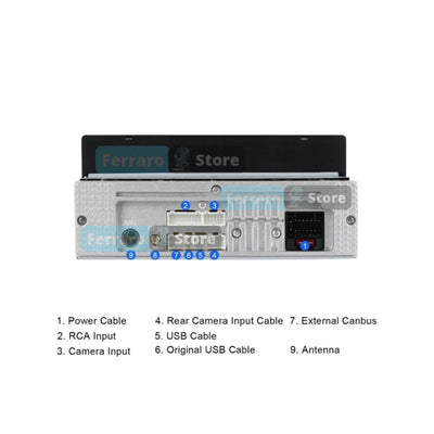 Autoradio Universale Fisso |  1Din 6.9"Pollici | Android | Bluetooth | CarPlay | Android Auto | 2/32GB Ram