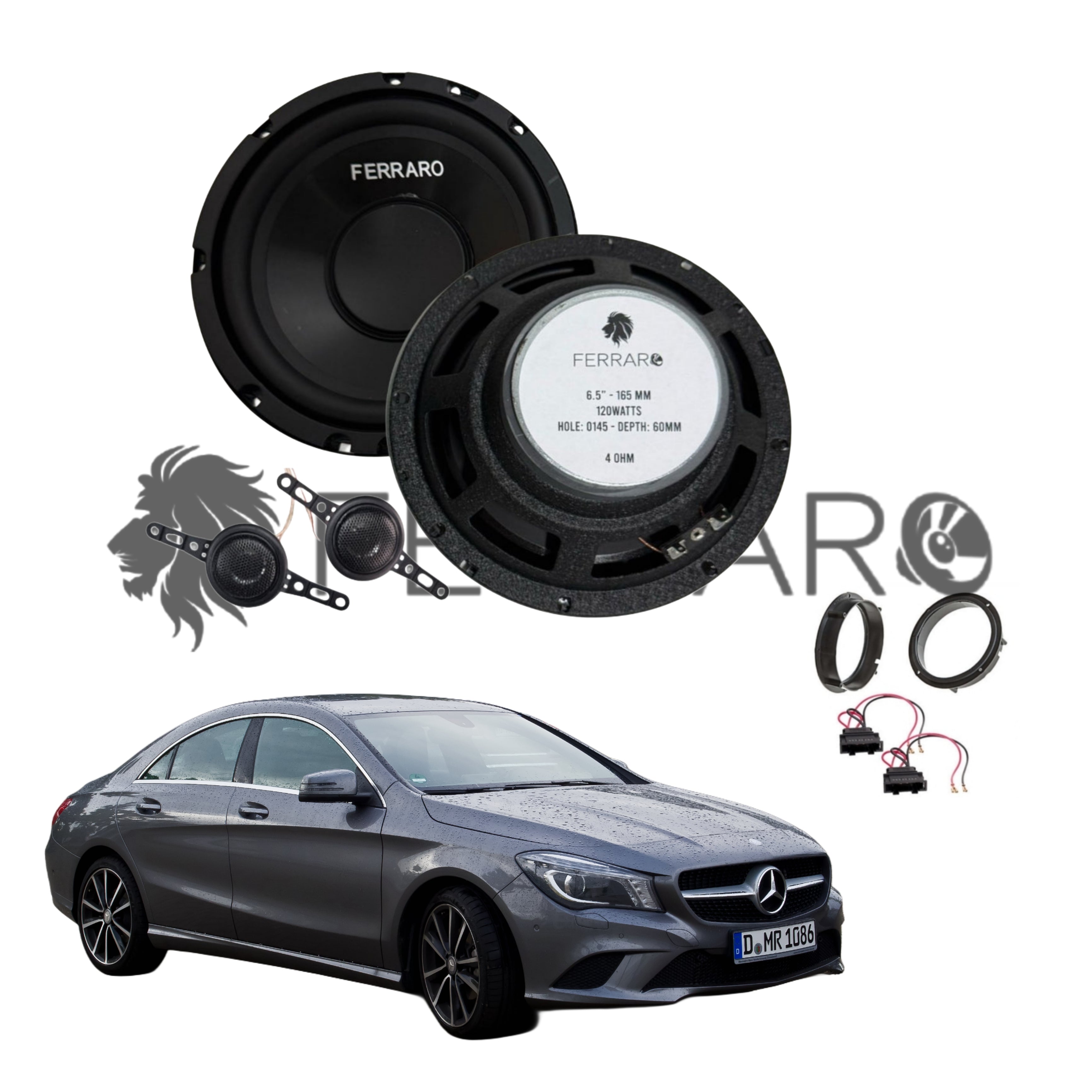 FerraroStore Kit 2 Altoparlanti | ASK-165.2 | Ant o Post | Mercedes CLA, C177, X177