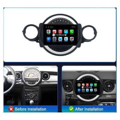 Autoradio per Mini Cooper R51, R56, R57, R58, R60, R61 9" | 2007-2014 | Android | Bluetooth | CarPlay | Android Auto | 2GB/4GB/6GB/8GB Ram