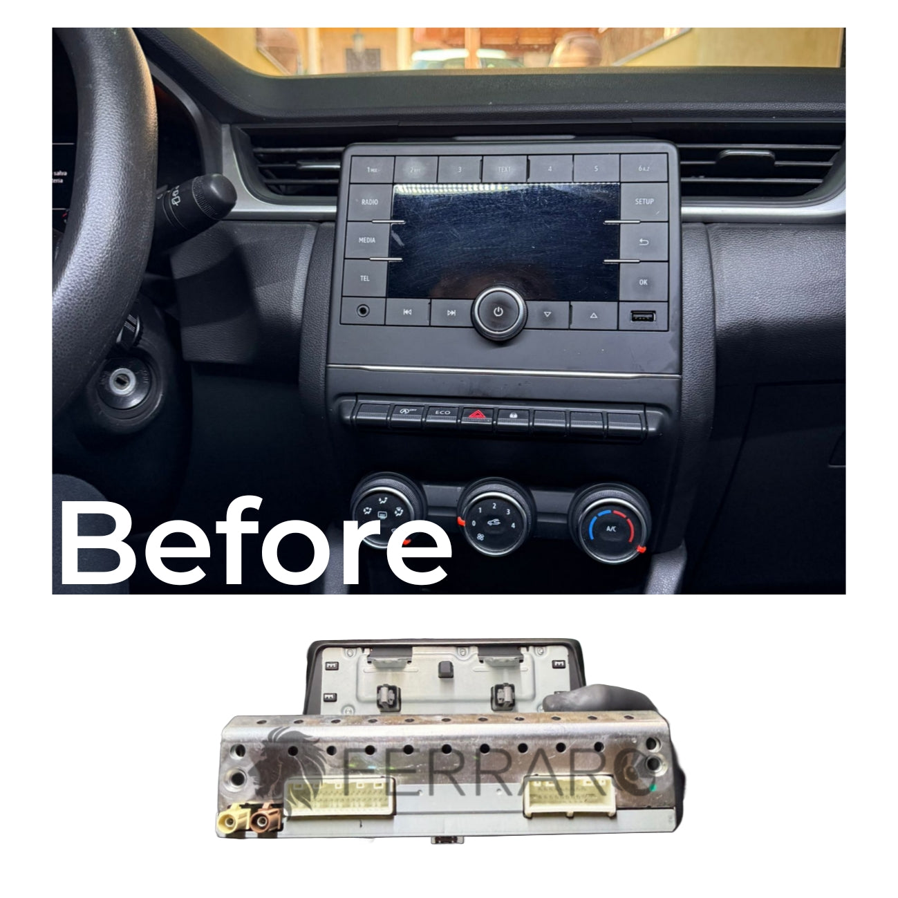 Autoradio per Renault Captur 10.35" | 2019-2024 | Android | Bluetooth | CarPlay | Android Auto | 4/64GB Ram