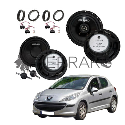 FerraroStore Kit 6 Altoparlanti | ASK-165.2 | ASC-652PC | Ant/Post | Peugeot 207 dal 2006>