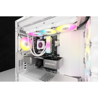 Corsair | CW-9060077-WW, Kit di raffreddamento a liquido 12 cm, Bianco