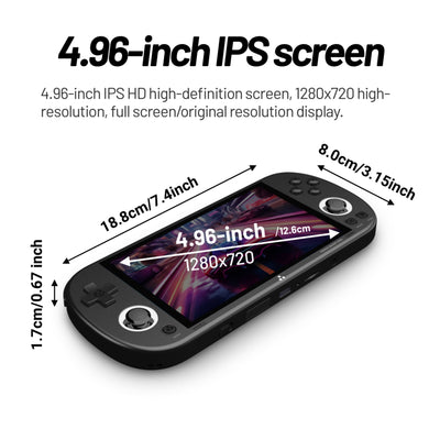 Console Portatile, Smart Pro 4.96", Retro, IPS, 1280x720